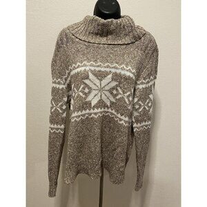 Maurices Womens Size XL Multi-Colored Turtleneck Sweater  Cotton Blend